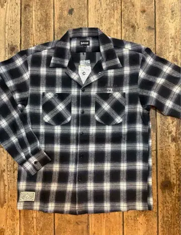 Schott 체크 무늬 플란넬 셔츠