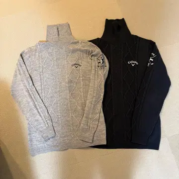[ 새상품급 ] Callaway 터틀넥 스웨터 2색 세트 L