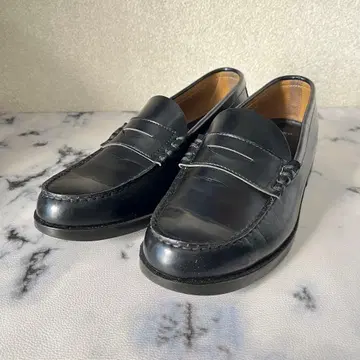 새상품급 문스타 블랙 가죽 로퍼