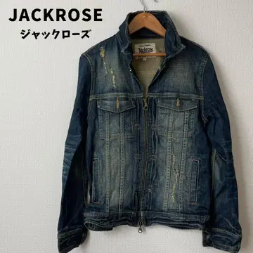 Jackrose 데님 자켓 데미지 가공 시크 스타일 갸루 남자 y2k