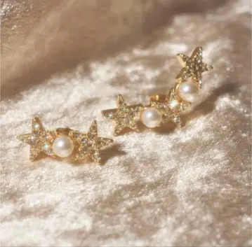 Star Pearl Earrings Herlipto