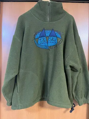 T&Ski 플리스 자켓 올리브 그린