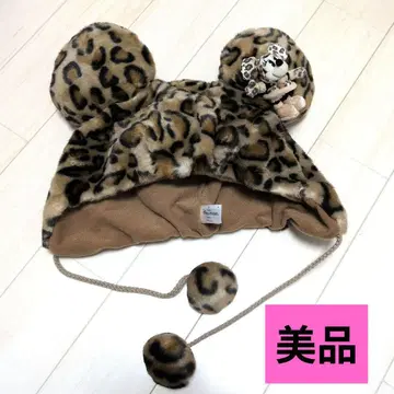 [ 새상품급 ] 디즈니 모자 팬캡 레오파드 무늬 미니 레오파드