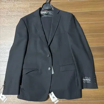 GRENFORKTON 블랙 스트라이프 비즈니스 정장 Y4