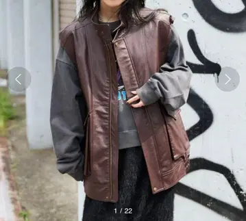 FREAK'S STORE 인조 가죽 베스트