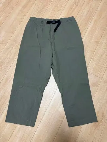 무지 라보 muji labo 카키 XL 와이드 팬츠