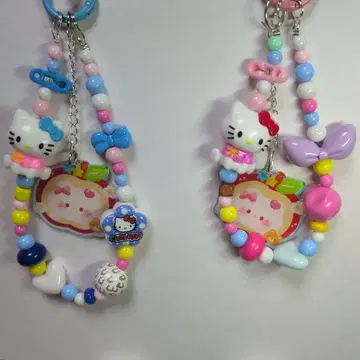 헬로키티 스트랩 컬러풀