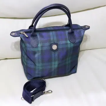 Bonfanti 이탈리아제 2way 나일론 토트 블랙워치