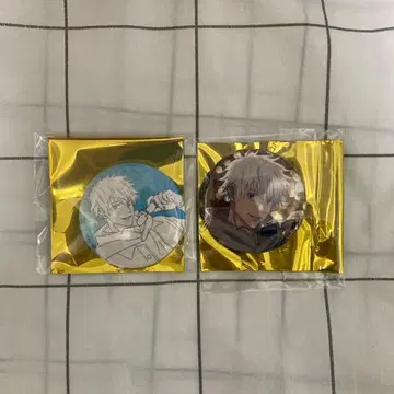 주술회전 마루큐브 고죠 사토루 홀로 캔뱃지 2개 세트