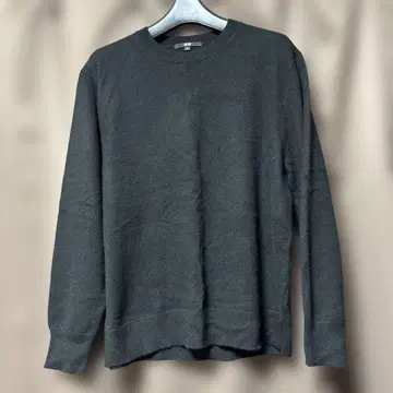 UNIQLO 블랙 니트 긴팔 스웨터 여성용 XL 캐시미어