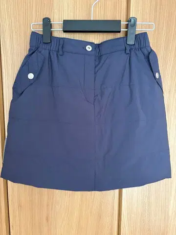 Munsingwear L 네이비 퀼팅 스커트