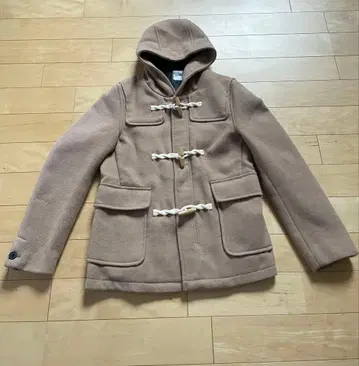 BROWNY 후드 부착 더플 코트 M 베이지