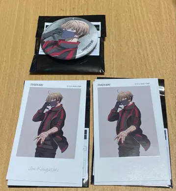 복숭아 근원 암귀 캔뱃지 56mm 아트 스티커 코우고자키 진