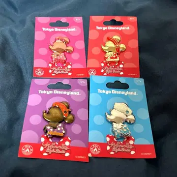 미니의 스타일 스튜디오 핀 배지 4개 세트