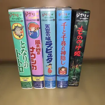 비디오 토토로, 나우시카, 라퓨타, 센과 치히로, 모노노케 히메