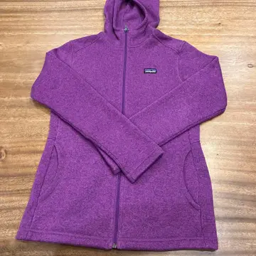 파타고니아 풀 지퍼 후디 여아 XL 보라색