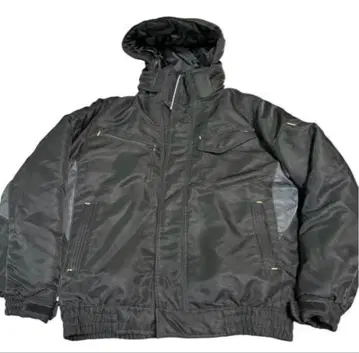 HEAT ASSIST 후드 부착 나일론 자켓 M 사이즈 블랙