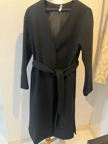GU 블랙 롱 코트 S 사이즈