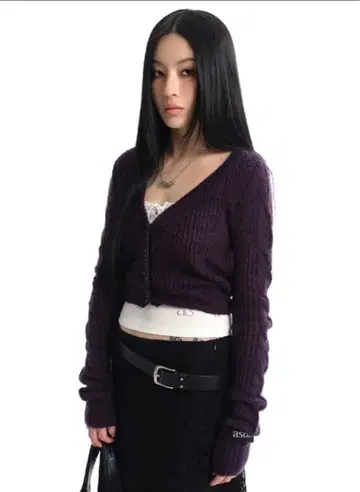 ason(아존) TWEETY CARDIGAN / PURPLE