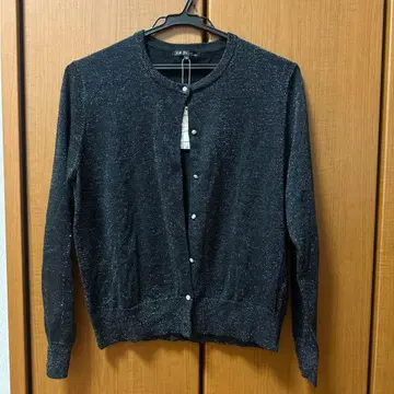 블랙 버튼 가디건 앙상블 사이즈 40