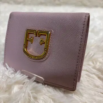 FURLA 옅은 핑크 접이식 지갑