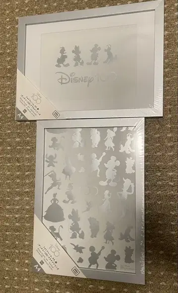 Disney 100주년 실루엣 프레임 A4 사이즈 2매