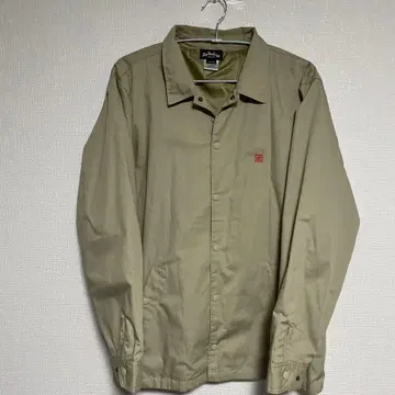 베이지 나일론 자켓 자수