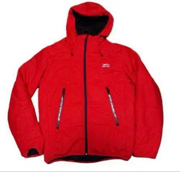 Find-Out 후드 부착 빨간색 충전솜 자켓