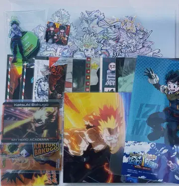 나의 히어로 아카데미아 바쿠고 미도리야 엽서 아크릴 스탠드 팜플렛 모음