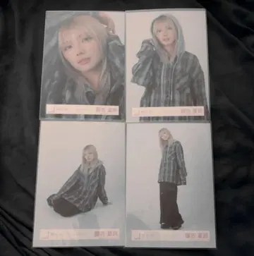 사쿠라자카46 브로마이드 후지요시 카린 체크 코디 컴프