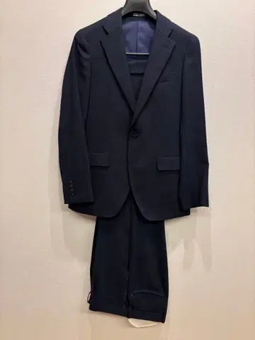 SUIT SELECT 네이비 비즈니스 정장 A6 버즈아이