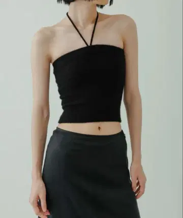 yo BIOTOP cashmere halter bare top