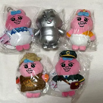 시마무라 빤쮸토끼 마스코트 5점 실버 농가 우편 은행