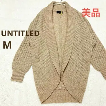 새상품급 [ UNTITLED ] 돌먼 가디건 볼레로 울 캐시미어 혼방