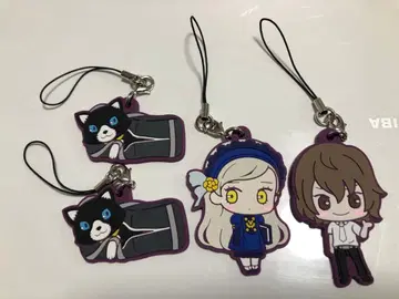 페르소나 5 세가 럭키 쿠지 F상 러버 스트랩 4개 세트