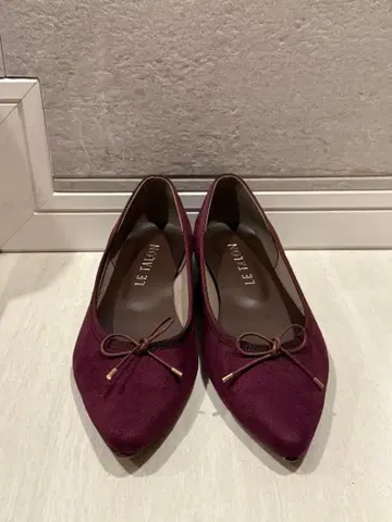 LE TALON 와인 레드 스틸레토 펌프스