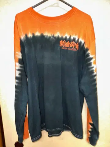 RIPPER MAGAZINE [ 잔사고멘 ] 롱T 블랙 x 오렌지