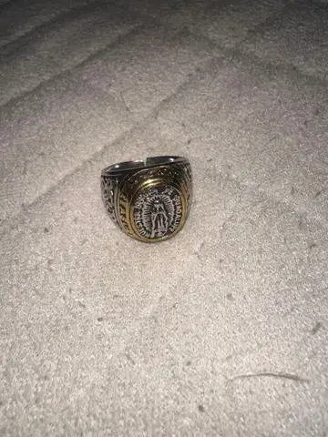 빈티지풍 실버 골드링