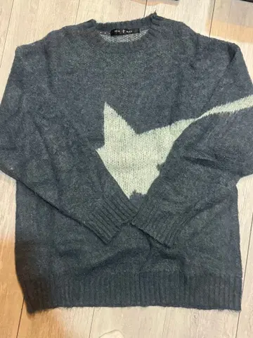 no id. 니트 별 패턴 울 혼방