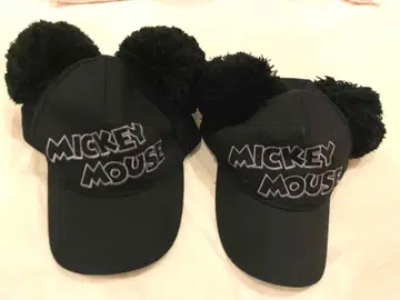 미키마우스 폼폼 포함 캡 2개 세트