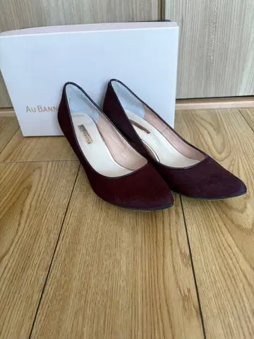 AU BANISTER 버건디 스틸레토 하이힐