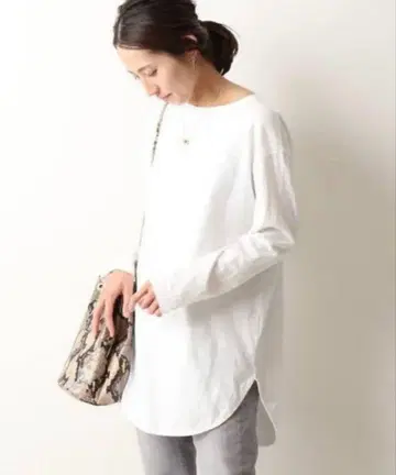 FRAMeWORK 코튼 천축 라운드 헴