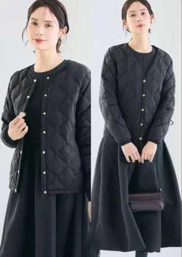 [ M 사이즈 ] coca 워셔블 골드 버튼 이너 자켓 블랙