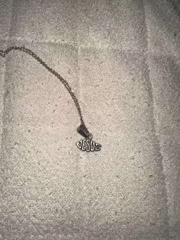 JESUS 펜던트 목걸이 실버