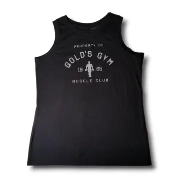 GOLD'S GYM 1965년 구 로고 클래식 조이 탱크탑 블랙 M
