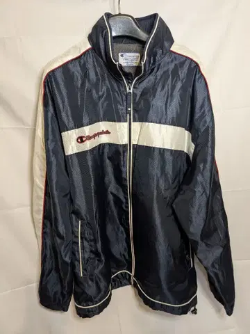 Champion 집업 자켓 네이비/화이트