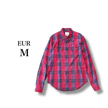 체크 무늬 셔츠 [ EUR M ] 버튼 다운 캐주얼