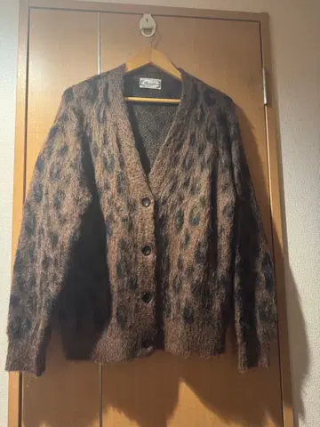 저널 스탠다드 Relume 레오파드 무늬 모헤어 루즈핏 가디건