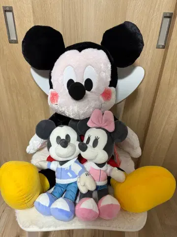 미사용 새상품 미키 미니 봉제 인형 세트