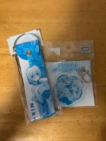 5등분의 신부 아크릴 키링 빅 가죽 스트랩 미쿠(MANGEKYO)